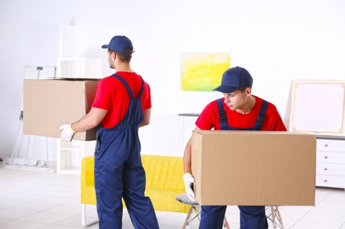 Commercial moving team supporting an office relocation in West London