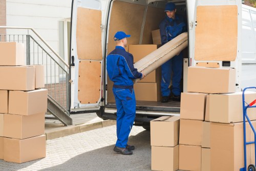 Removal team helping with a residential move in Westlondon