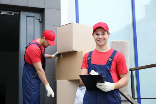 Small business relocation support in West London with a moving van