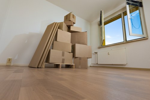 Office relocation team planning a business move in Westlondon
