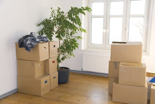 Careful packing and labeling for a West London house relocation