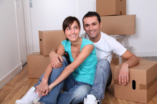 Office relocation equipment handled during a London move