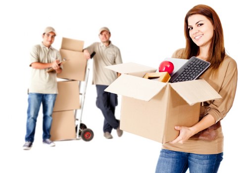 Packed boxes and furniture ready for local removals in West London