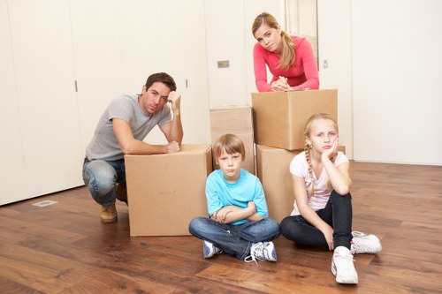 West London flat move with van support for stairs and access