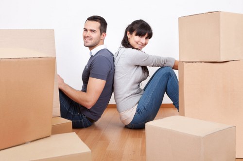 West London removal van for careful transport of furniture and belongings