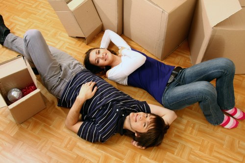 Commercial removals setup for a West London office relocation